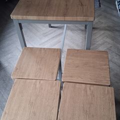 High table and stools for sale