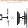 TV Wall Bracket, TV Mount for 26-55 inch Screens, Swivel TV Wall Bracket for Flat & Curved TV up to 30KG, Tilt (FREE POSTAGE) Image 6
