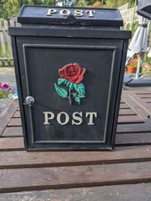 Metal post box