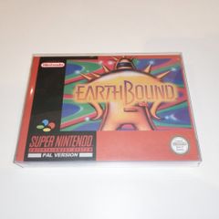 Earthbound SNES Repro Cartridge - Box Art - Box Protector All New Mint Reproduction - Very Limited Stock!