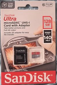 Micro SD Card 128GB Sandisk Ultra
