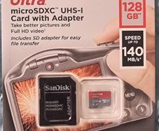 Micro SD Card 128GB Sandisk Ultra
