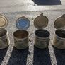 4 Vintage Stainless Steel Medical bins Image 2