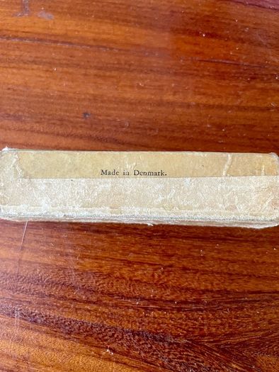 Rare Carlsberg Beer Early 20th Century Travel Poker Dice In Original Vintage Sliding Box Made in Denmark