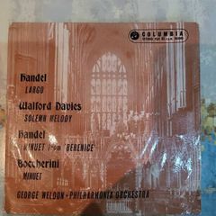 Handel Largo Minuet From Berenice Walford Davies Solemn Melody 7 inch EP
