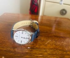 Tommy Hilfiger Navy Leather Womens Watch- Brand New