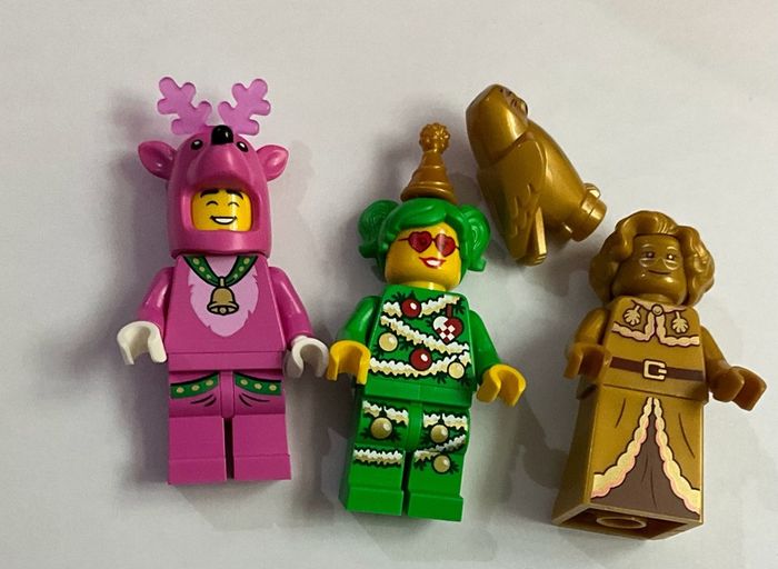 3x Lego Christmas figures