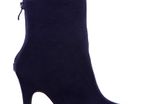 Blue faux sueded skyscraper heel and platform boot