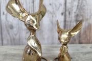 Brass Long Eared Mice Pair KAS1363