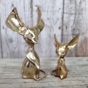Brass Long Eared Mice Pair KAS1363