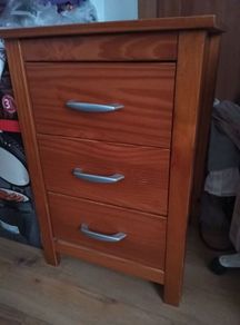 bedside table with drawers