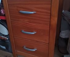 bedside table with drawers