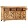 Sideboard with 4 Drawers 160x40x85 cm Solid Mango Wood Image 7