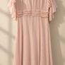 BNWT Boohoo Blush Pink Pleated Ruffle Midi Smock dress UK 16 Image 2