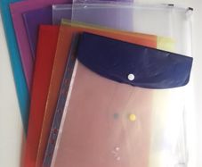 Folders and a clear clipboard
