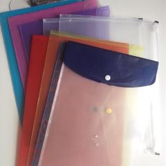Folders and a clear clipboard