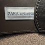 Dark brown leather belt ZARA Image 4