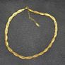 Lynott Snake Chain Necklace in Gold Colour Image 2
