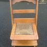 1900s art deco oak prayer chair Image 3