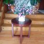 ( BRAND NEW ). Round Hard Wood End Table Image 8