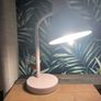 Blush Pink Table Lamp with Shade & Bulb Image 2