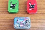 3 small tin boxes