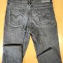 LEVI'S 711 Black Denim Slim Skinny Jeans Womens W28 L29 Image 9