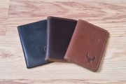 Three Leather Card Holder Wallets