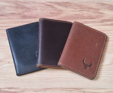 Three Leather Card Holder Wallets