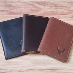 Three Leather Card Holder Wallets