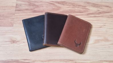 Three Leather Card Holder Wallets
