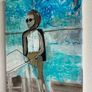 Original Figurative Painting GiFT Irish Art Grace Kelly inspired Cruise Yacht Art Image 2