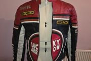 Vintage Ash Division Lucky Arrow Leather Motorbike Jacket - Small size