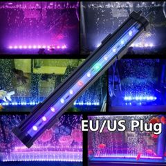 Fish Tank Light Aquarium Submersible Multiple Color Light with air curtain