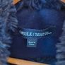Navy Fur Collar Biker style Jacket Image 2