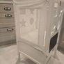 White wooden toddler learning tower Image 2
