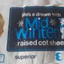 Vintage Superior Mid Winter Raised Cot Sheets Image 2