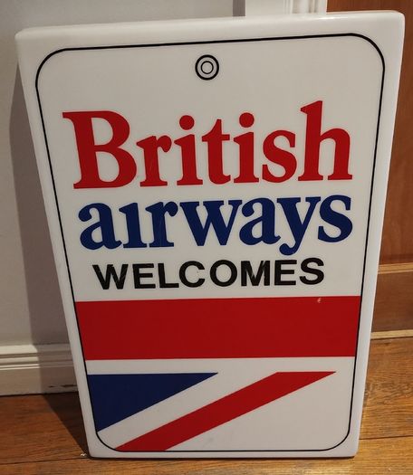 Vintage British Airways welcome sign (26097)