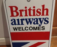 Vintage British Airways welcome sign (26097)
