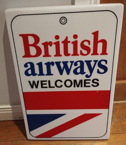 Vintage British Airways welcome sign (26097)