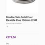 Double Skin Solid Fuel Flexible Flue 150mm X 9M Image 2