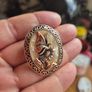 Vintage Cameo Butterfly Brooch Image 5
