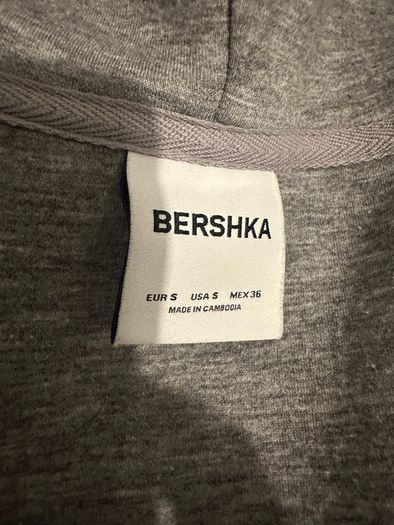 Bershka Grey Hoodie Size S