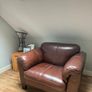 Brown leather sofa set - 3 seater,2 seater and armchair. Image 4
