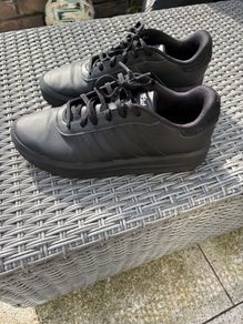 Black adidas school shoes