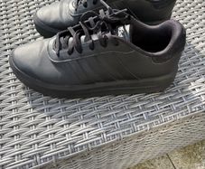 Black adidas school shoes