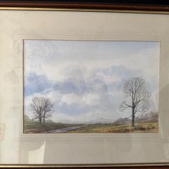 Original Irish Watercolour Painting -  "Top of the Hill" by John J. Marshall (55 x 45 cm)