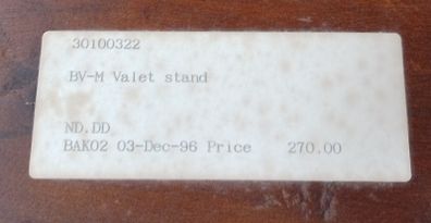 Valet stand