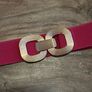 Elasticated Pink Square Belt Image 2