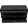 Metal Tool Chest 3 Drawers Black Image 3